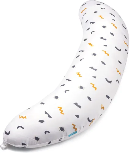 Vista 10 de BYRIVER Almohada de embarazo en forma de C con funda, almohada de rodilla para dormir de lado, rodillas, piernas, dolor de cadera, almohada