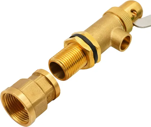 Vista 9 de LIUCOGXI Válvula de flotador de latón de 1/2 pulgada Válvula de agua con adaptador Válvula de flotador de estanque con brazo ajustable Válvula