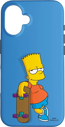 Vista 32 de The Simpsons Bart Simpson - Carcasa para iPhone 17, color azul cielo