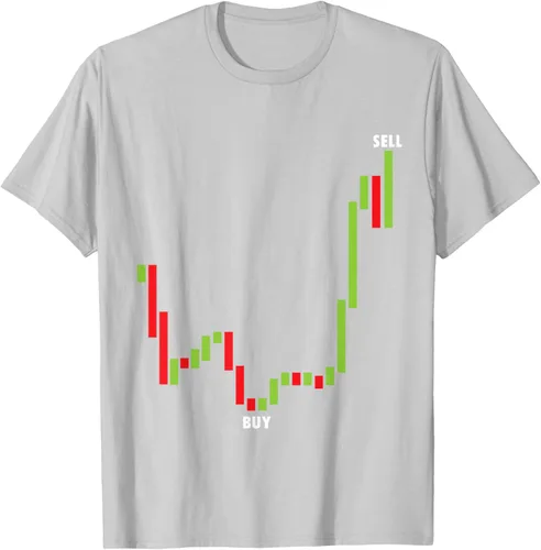 Vista 47 de Funny Day Trading Comprar Baja Venta Alta Stock Trading Camiseta Negro