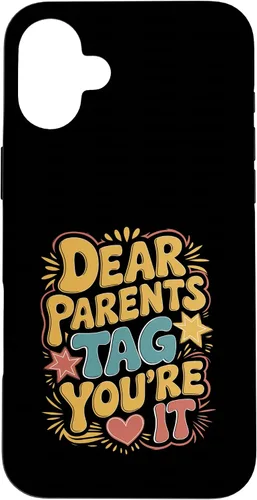 Vista 22 de Dear Parents Tag You’re It Leopard Print Case for iPhone XR
