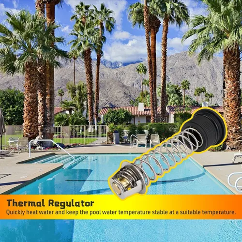 Vista 2 de Regulador térmico compatible con calentadores Pentair MasterTemp Sta-Rite Max-E-Therm para piscina y spa de repuesto 77707-0010 38000-0007S