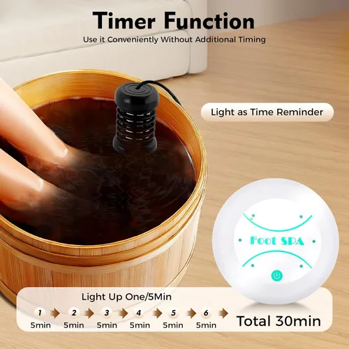 Vista 4 de Portable Ionic Foot Bath Detox Machine,30-Min Timer Ionic Foot Spa