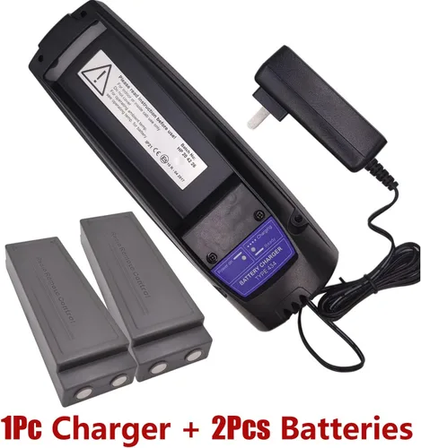 Vista 2 de Paquete de 1 cargador de batería de 110 V tipo 434 + (paquete de 2) baterías Scanreco 592 para batería Scanreco EEA4291/434 EEA2512/RC400/590/960