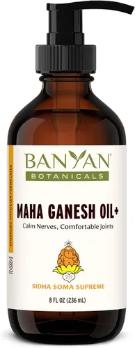 Vista 13 de Banyan Botanicals Nirgundi Oil+ - Aceite de hierbas ayurvédicas orgánicas - Limpieza y relajación - Aceite de masaje muscular y articular - 8 onzas