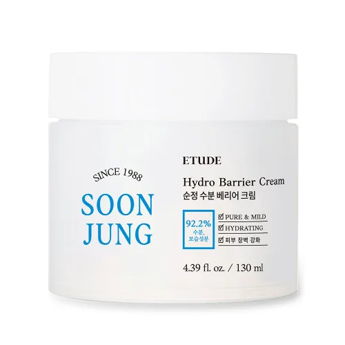 Vista 12 de ETUDE SoonJung Hydro Barrier Cream, hidratante facial para pieles sensibles, 92.2% de ingredientes hidratantes, bajo nivel de pH 5.5