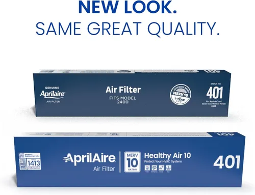 Vista 3 de AprilAire 401 Filtro de repuesto para horno para AprilAire 2400, Purificadores de aire para toda la casa Space-Gard 2400 - MERV 10, Filtro de aire