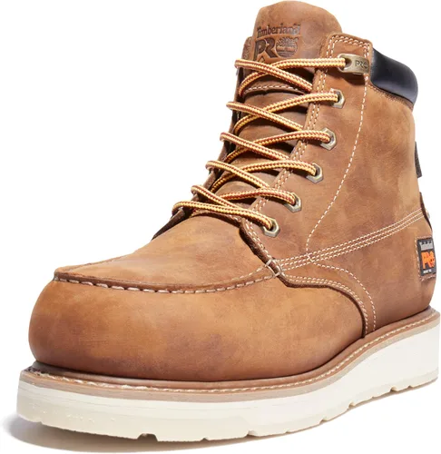 Vista 8 de Timberland PRO Gridworks - Botas de trabajo industriales impermeables con punta de seguridad de aleación de 6 pulgadas para hombre Marrón