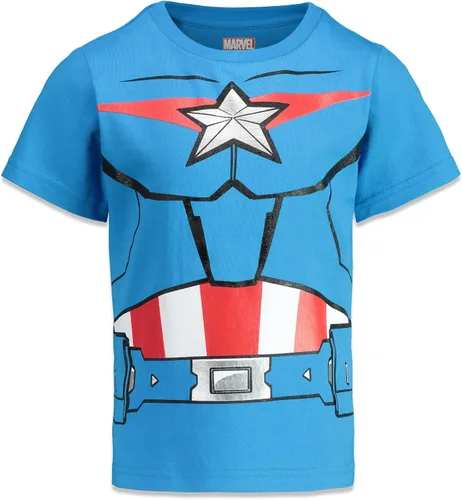 Vista 3 de Marvel Avengers Spider-Man Mech Strike 4 Pack Cosplay Athletic T-Shirts Toddler to Big Kid Sizes (2T - 18-20)