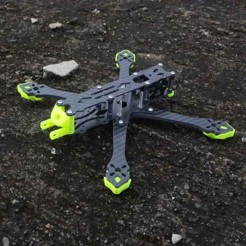 Vista 5 de QWinOut Xy-5 V2 5inch 8.583 in distancia entre ejes Drone Frame Kit Carbon Fiber FPV Rack