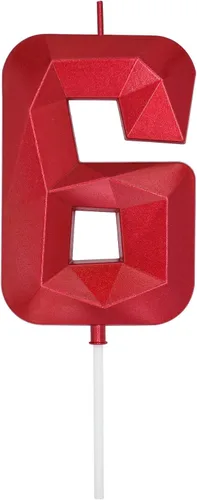 Vista 273 de DERVENTA Vela Grande de Cumpleaños Número 3D Verde Luminoso de 3.7 Pulgadas Celebración de Fiesta Aniversario Decoración Adorno para Pastel 1 Pieza