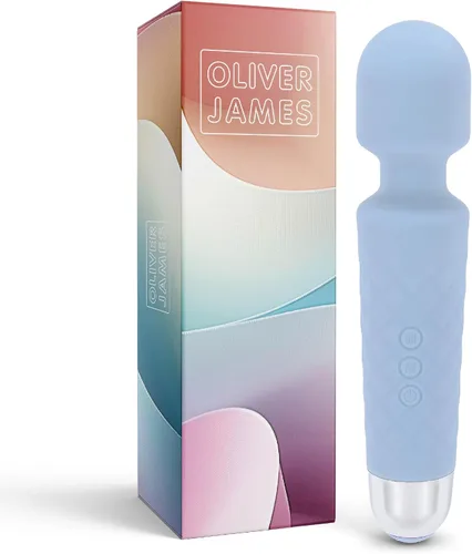 Vista 17 de Oliver James Vibrador de Varita para Mujeres - Vibrador Dildo de Juguete para Adultos Silencioso con 20 Patrones y 8 Velocidades Batería de 6