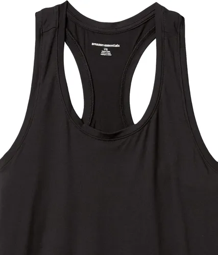 Vista 6 de Camiseta de tirantes Tienda Essentials para mujer, pack de 2 unidades, con espalda cruzada, ajuste suelto con tecnología elástica, Black Space