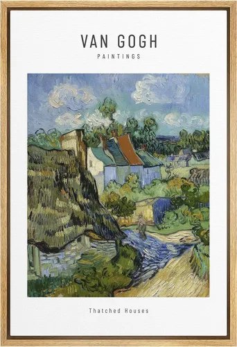 Vista 31 de SIGNWIN Lienzo enmarcado para pared, diseño de Vincent Van Gogh, un par de amantes, naturaleza, ilustraciones de área silvestre, bellas artes
