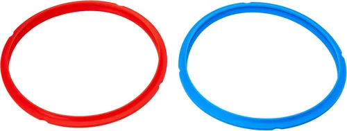 Vista 3 de Anillos de sellado instantáneo de potes, pack doble, color blanco transparente, para modelos 5 c/l o 6 c/l., junta tórica transparente, Blanco