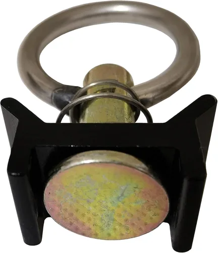 Vista 4 de Paquete de 12 accesorios de perno prisionero en L negro con anillo redondo (riel L no incluido)