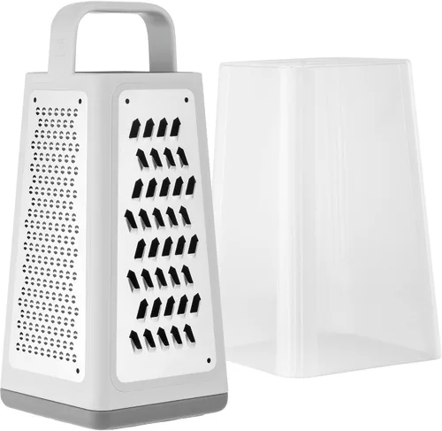 Vista 2 de ZWILLING Z-Cut Tower - Rallador multifuncional de caja, tecnología de rejilla más rápida, rallador de queso, rallador de ajo, rebanador, rallador