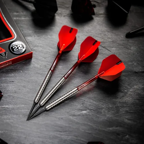 Vista 6 de RED DRAGON Hell Fire A 0.78 oz, 0.85 oz - Juego de dardos de punta de acero de tungsteno con vuelos y ejes
