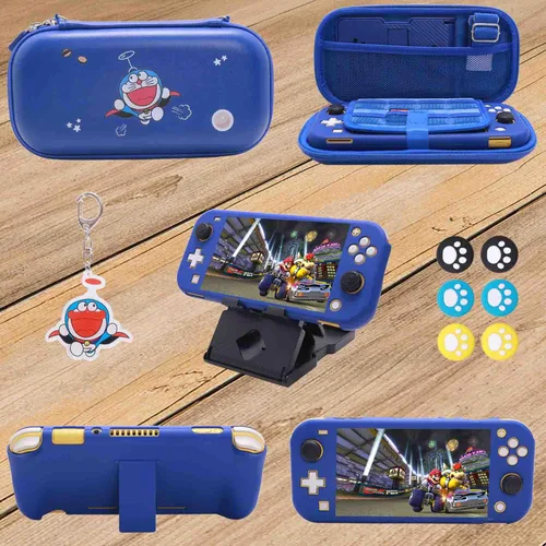 Vista 5 de GUTIAL Accessories Bundle for Nintendo Switch Lite - Cute Kawaii NS Lite Accessories kit for Grils Boys Kids with Carrying Case, Cartoon Cover Case