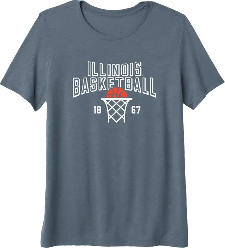 Vista 3 de Camiseta premium 1867 de la Universidad de Illinois Fighting Illini Basketball