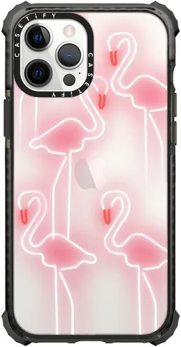 Vista 34 de Funda Ultra Impact de CASETiFY para iPhone 12 Pro Max - Bearly Awake - Negro transparente claro
