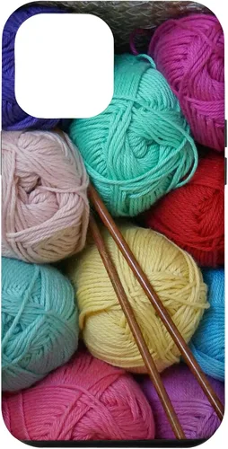Vista 26 de Knitting and Crochet Colorful Yarn Photo Knitting Needles Case for iPhone 17