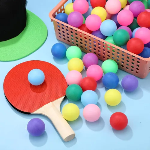 Vista 4 de Chivao 200 pelotas de tenis de mesa, lavables, juego de tenis de mesa, mini bolas de plástico para piscina, carnaval, fiesta