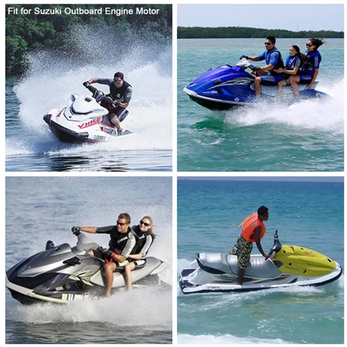 Vista 3 de CYDZSW Cordón de interruptor de apagado de barco, interruptores de motor fuera de borda de botón, accesorios de clip compatibles con Yamaha Jet Ski