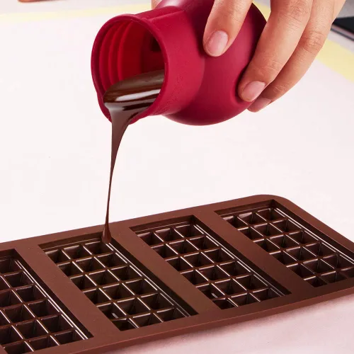 Vista 6 de Webake Olla de silicona para derretir y verter chocolate para microondas, calentador de mantequilla de caramelo para molde, salsa de calor, jarabe