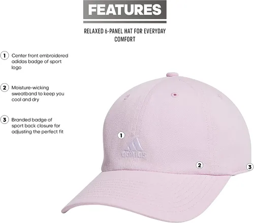 Vista 105 de adidas Gorra ajustable relajada Saturday para mujer