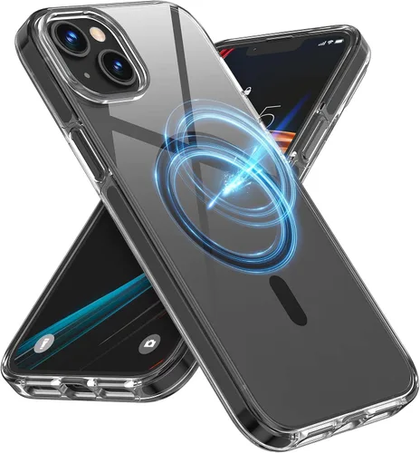 Vista 34 de MILPROX Compatible con iPhone 16 Pro Funda – con protector de pantalla – Compatible con MagSafe – Diseño magnético claro transparente – Que no se