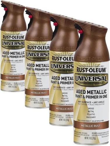 Vista 138 de Rust-Oleum Pintura en aerosol metálica universal para todas las superficies, cobre envejecido Cobre (Aged Copper)