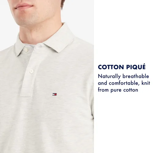 Vista 5 de Tommy Hilfiger Polo de piqué de algodón de manga corta para hombre en ajuste regular