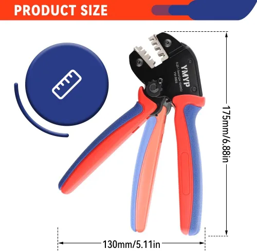 Vista 6 de Herramienta de prensado de cables de conector de cable de terminal de barril abierto con kit JST-XH de 720 piezas - 24-16 AWG (0.25-1.5 mm²)