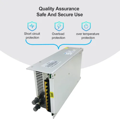 Vista 5 de Voltaje de salida ajustable de 1000 W y fuente de alimentación de conmutación de corriente CC Convertidor CV AC 110V-220V a DC 0-24V 40A