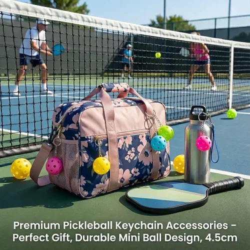 Vista 3 de Juego de llaveros de pickleball 8162448 - Regalos únicos divertidos para mujeres, hombres y amantes - Accesorios de equipo a granel para recuerdos