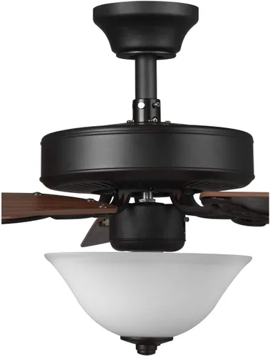 Vista 12 de AirPro Collection - Ventilador de techo de cinco aspas de 52 pulgadas con kit de luz blanca grabada