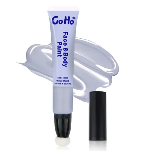 Vista 14 de Go Ho Pintura facial verde Amazonas, pintura corporal crema a base de agua, lavable, altamente pigmentada, suave y segura para la piel, disfraces