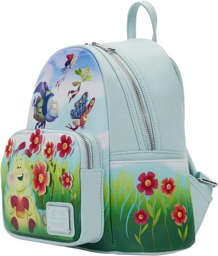 Vista 2 de Loungefly Disney Pixar A Bugs Life Earth Day - Bolso de hombro para mujer con doble correa, Multi, talla única