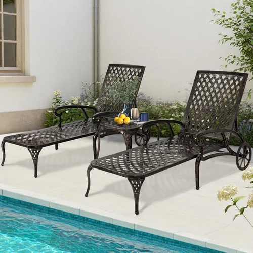 Vista 10 de HOMEFUN - Tumbona para exteriores