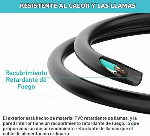 Vista 9 de [1 Pack] Cable de extensión de alimentación corto de 6 pulgadas - Cable de extensión de 3 clavijas mini negro para interiores con puesta a tierra