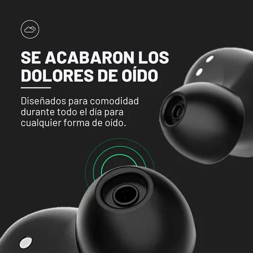 Vista 6 de Raycon - Auriculares inalámbricos Bluetooth para uso diario con micrófono, cancelación activa de ruido, sudor y resistente al agua, auriculares Negro