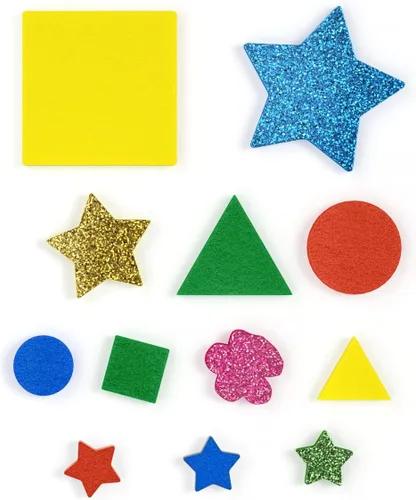 Vista 2 de ARTEZA Formas de espuma EVA, 1000 piezas, colores surtidos, piezas de espuma autoadhesivas para despegar y pegar para centros de aprendizaje