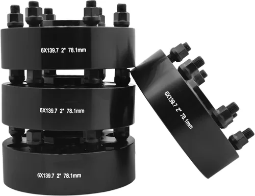 Vista 2 de ADAPTADORES ESPACIADORES DE RUEDAS GRUESAS DE 2" CON BUJE CéNTRICO DE 6 x 5.5, ORIFICIO DE BUJE DE 78.1, PARA CHEVY Y GMC, 4
