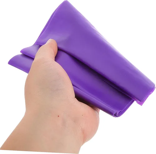 Vista 4 de Luxshiny Juego de 3 bandas de resistencia moradas resistentes y elásticas para estirar, pilates, yoga, terapia física, entrenamiento en casa