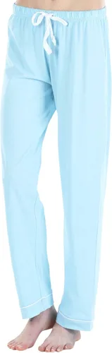 Vista 3 de Sleepyheads Conjunto de pijama de algodón con botones para mujer Conjunto de manga corta - Azul claro