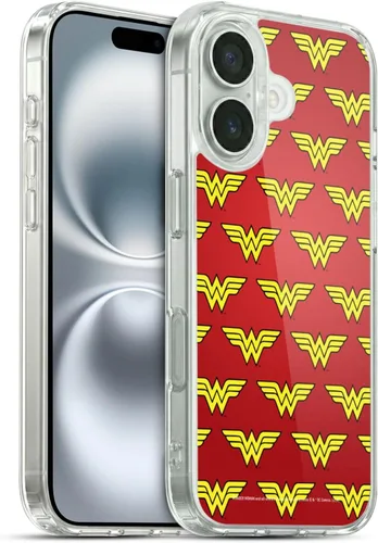 Vista 120 de Head Case Designs Funda de gel suave con licencia oficial de Wonder Woman DC Comics Classic Logos compatible con Apple iPhone 7 Plus/iPhone 8 Plus