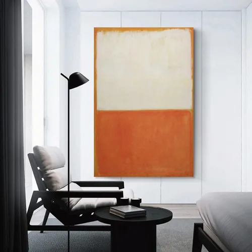 Vista 3 de Mark Rothko Prints Póster Zonder-Titel-Olieverf-op-doek-1955 - Póster de pared en lienzo, pósteres de pintura fotográfica, póster, decoración