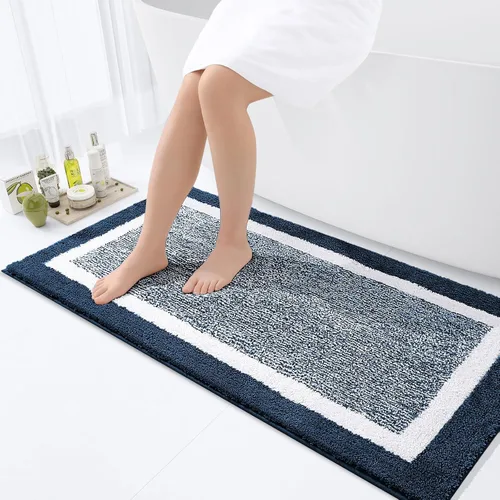 Vista 80 de OLANLY Alfombras de baño 24x16, tapetes de baño extra suaves y absorbentes de microfibra, antideslizantes, lavables a máquina, secan rápido