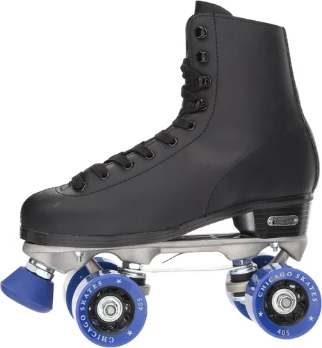 Vista 4 de CHICAGO SKATES Mens Classic Roller Skates - Premium Black Quad Rink Skates